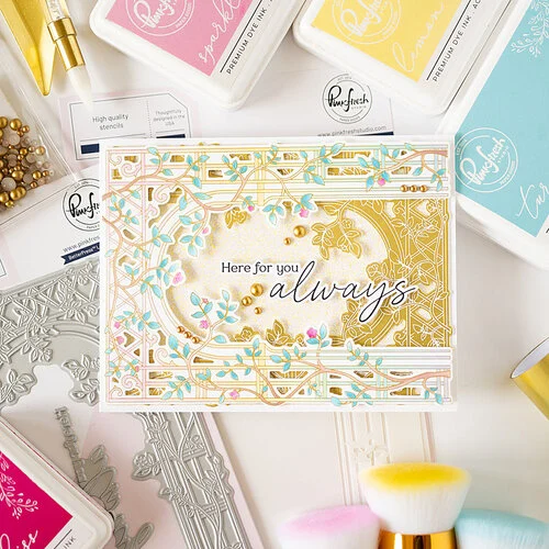 Pinkfresh Studio - Kindness In Bloom Collection - Press Plates - Blooming Arch