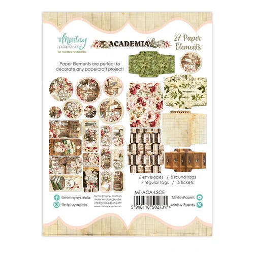 Mintay Papers - Academia Collection - Embellishments - Paper Elements