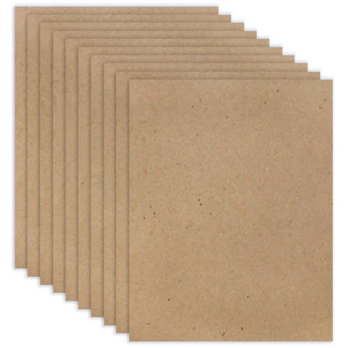 Scrapbook.com - 8.5 x 11 Chipboard - 1X Heavy - 52pt - Natural - Ten Sheets
