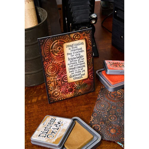 Sizzix - Tim Holtz - Multi-Level Textured Impressions - Embossing Folder - Vault Gears 4 Sizzix - Tim Holtz - Multi-Level Textured Impressions - Embossing Folder - Vault Gears