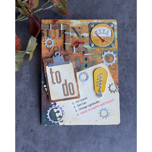 Sizzix - Tim Holtz - Thinlits Dies - Vault Industrial 12 Sizzix - Tim Holtz - Thinlits Dies - Vault Industrial