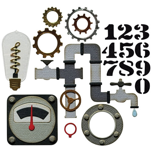 Sizzix - Tim Holtz - Thinlits Dies - Vault Industrial 2 Sizzix - Tim Holtz - Thinlits Dies - Vault Industrial
