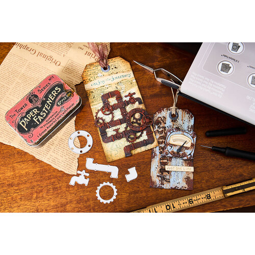 Sizzix - Tim Holtz - Thinlits Dies - Vault Industrial 6 Sizzix - Tim Holtz - Thinlits Dies - Vault Industrial