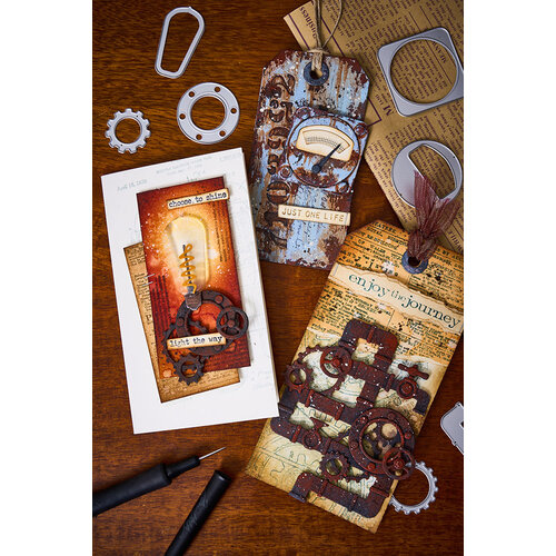 Sizzix - Tim Holtz - Thinlits Dies - Vault Industrial 8 Sizzix - Tim Holtz - Thinlits Dies - Vault Industrial