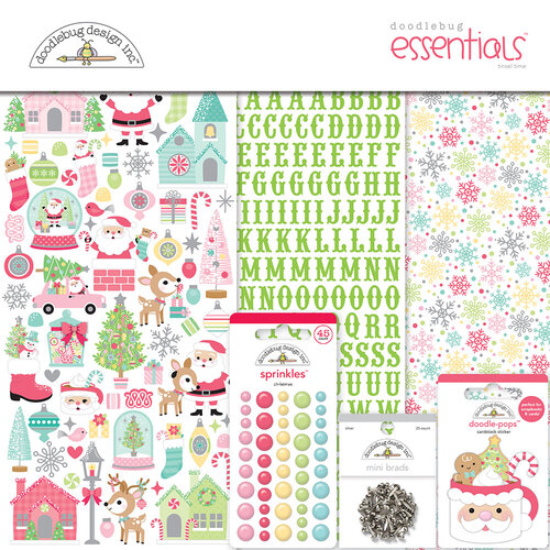 Doodlebug Design - Tinsel Time Collection - Essentials Kit 1 Doodlebug Design - Tinsel Time Collection - Essentials Kit