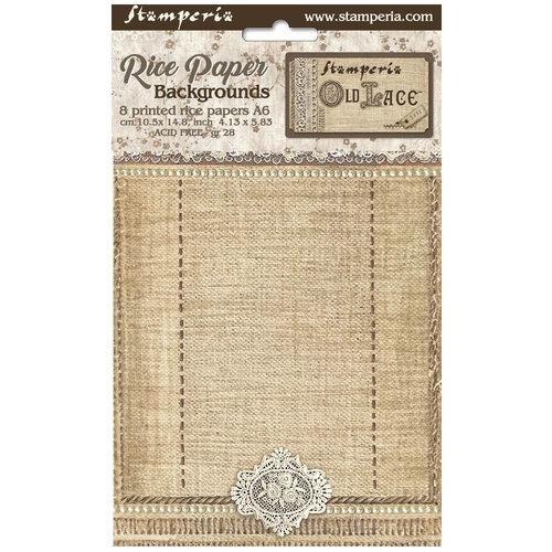 Stamperia - Old Lace Collection - A6 Rice Paper - 8 Pack 1 Stamperia - Old Lace Collection - A6 Rice Paper - 8 Pack