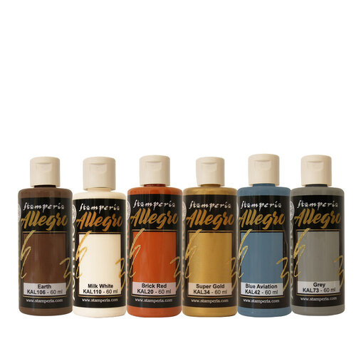 Stamperia - Alterego Collection - Allegro Paint - 6 Pack 1 Stamperia - Alterego Collection - Allegro Paint - 6 Pack