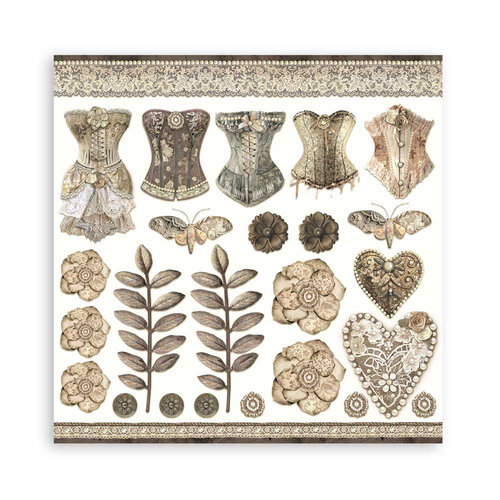 Stamperia - Old Lace Collection - 12 x 12 Paper Pad 12 Stamperia - Old Lace Collection - 12 x 12 Paper Pad