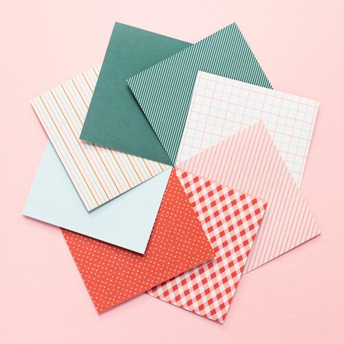 Scrapbook.com - Holly Express - Patterned Cardstock Paper Pad - Double Sided - A2 - 4.25 x 5.5 - 40 Sheets