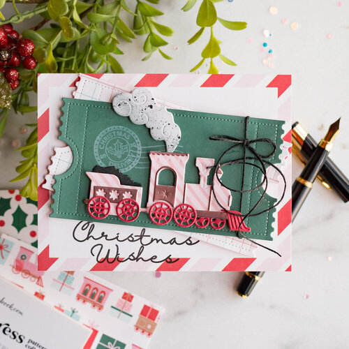 Scrapbook.com - Holly Express - Patterned Cardstock Paper Pad - Double Sided - A2 - 4.25 x 5.5 - 40 Sheets