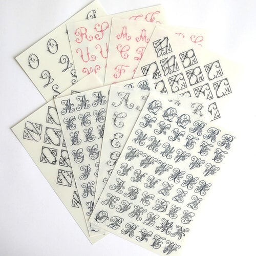 Anna Griffin - Rub-On Transfers - Monogram