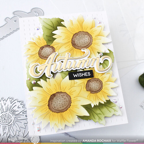 Waffle Flower Crafts - Craft Dies - Sunflower Cluster 2 Waffle Flower Crafts - Craft Dies - Sunflower Cluster