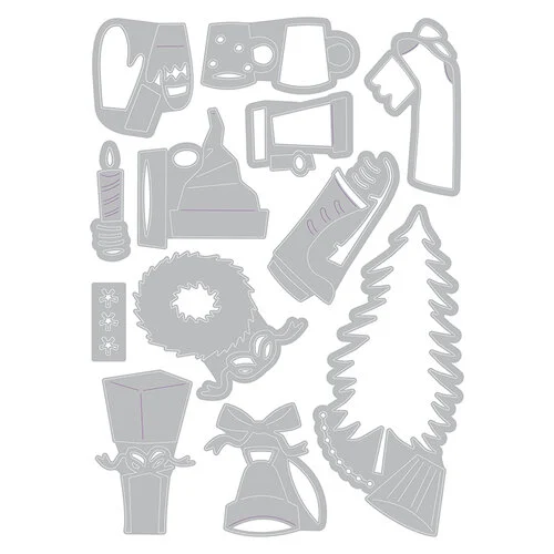 Sizzix - Tim Holtz - Thinlits Dies - Vault Festive Things