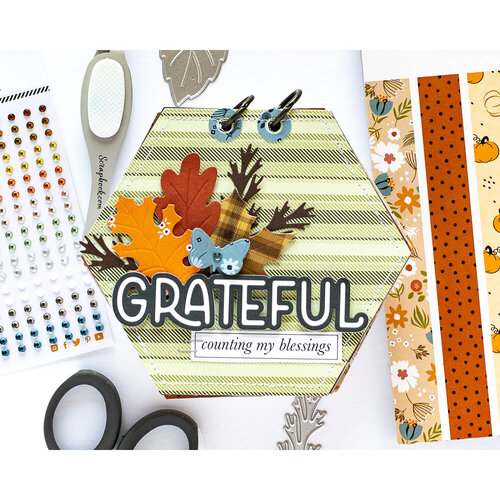 Scrapbook.com - Cozy Fall Bundle - Dies, Stencil 14 Scrapbook.com - Cozy Fall Bundle - Dies, Stencil