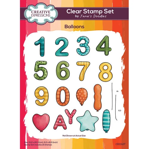 Creative Expressions - Clear Photopolymer Stamps - Balloons