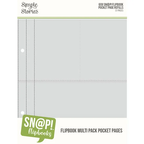 Simple Stories - SNAP Studio Flipbook Collection - 6 x 8 Flipbook Pages - Multi Pack Refills 1 Simple Stories - SNAP Studio Flipbook Collection - 6 x 8 Flipbook Pages - Multi Pack Refills
