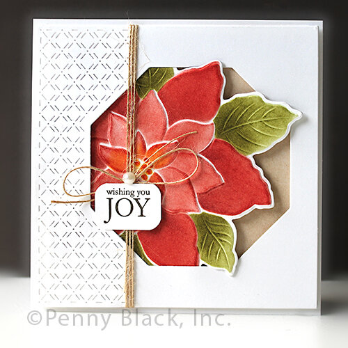 Penny Black - Embossing Folder - 3D Poinsettia 3 Penny Black - Embossing Folder - 3D Poinsettia