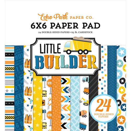 Echo Park - Little Builder Collection - 6 x 6 Paper Pad 1 Echo Park - Little Builder Collection - 6 x 6 Paper Pad