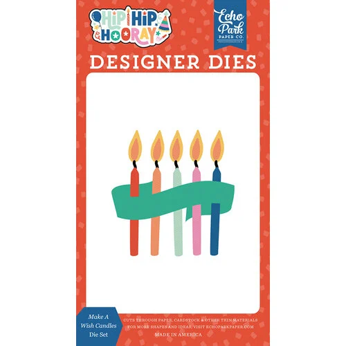 Echo Park - Hip Hip Hooray Collection - Designer Dies - Make A Wish Candles 1 Echo Park - Hip Hip Hooray Collection - Designer Dies - Make A Wish Candles