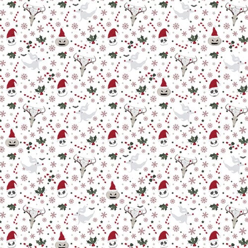 Scrapbook Customs - 12 x 12 Paper Pack - Creepy Christmas 2 Scrapbook Customs - 12 x 12 Paper Pack - Creepy Christmas