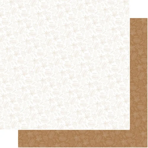 Scrapbook Customs - 12 x 12 Double Sided Paper - Fall Leaves Basic Outline 1 Scrapbook Customs - 12 x 12 Double Sided Paper - Fall Leaves Basic Outline