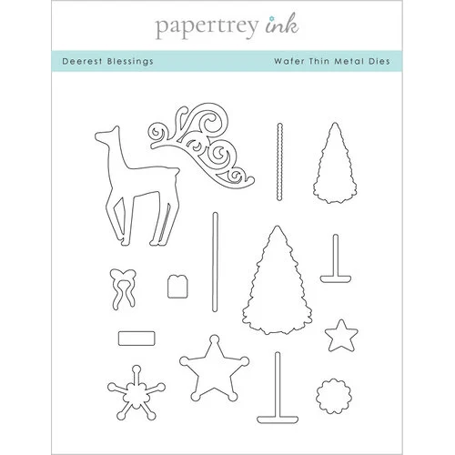 Papertrey Ink - Metal Dies - Deerest Blessings 1 Papertrey Ink - Metal Dies - Deerest Blessings