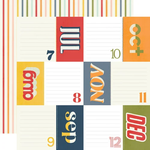 Simple Stories - For The Record Collection - 12 x 12 Double Sided Paper - 4 x 6 Elements 1 Simple Stories - For The Record Collection - 12 x 12 Double Sided Paper - 4 x 6 Elements