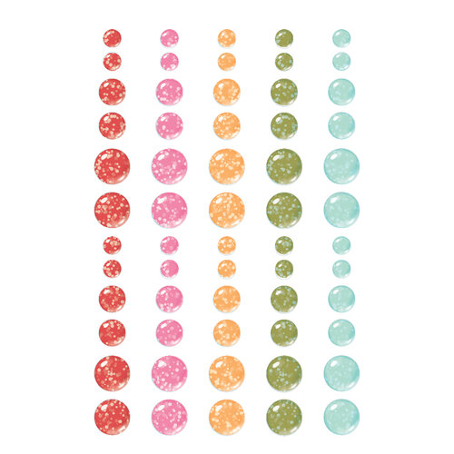 Simple Stories - Heartstrings Collection - Glitter Enamel Dots