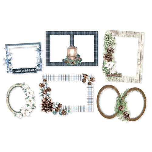 Simple Stories - Simple Vintage Fresh Snow Collection - Chipboard Frames 2 Simple Stories - Simple Vintage Fresh Snow Collection - Chipboard Frames