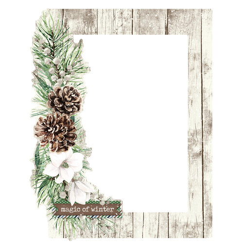 Simple Stories - Simple Vintage Fresh Snow Collection - Chipboard Frames 4 Simple Stories - Simple Vintage Fresh Snow Collection - Chipboard Frames
