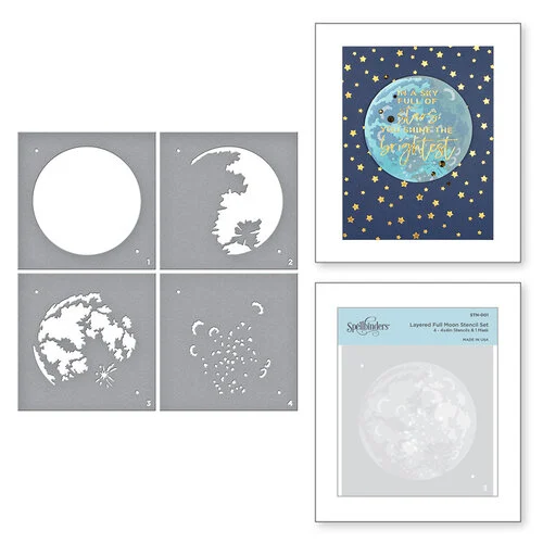 Spellbinders - Layered Stencils - Full Moon