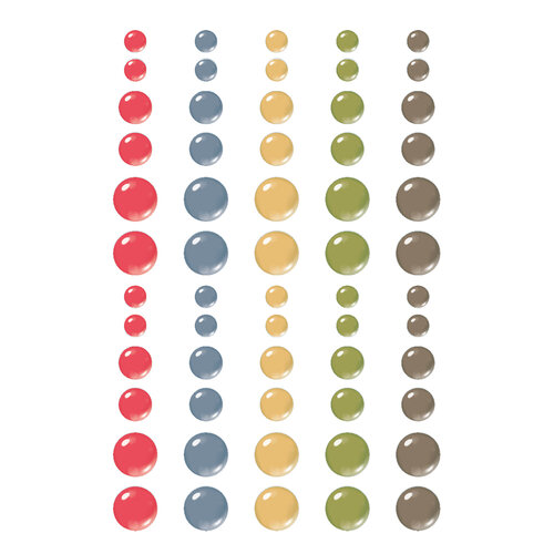Simple Stories - Front Porch Collection - Glossy Enamel Dots 2 Simple Stories - Front Porch Collection - Glossy Enamel Dots