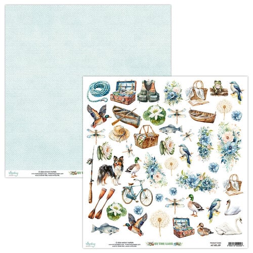 Mintay Papers - By The Lake Collection - 12 x 12 Double Sided Paper - Elements
