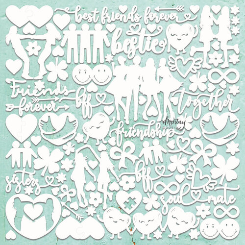 Mintay Papers - Embellishments - Chippies - Friends 1 Mintay Papers - Embellishments - Chippies - Friends
