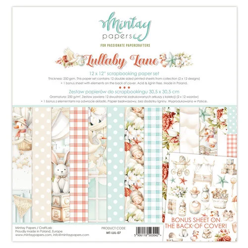Mintay Papers - Lullaby Lane Collection - 12 x 12 Paper Set