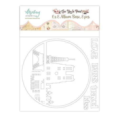 Mintay Papers - See You In Paris Collection - Chipboard Album