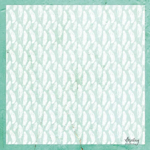 Mintay Papers - 12 x 12 Decorative Vellum - Feathers