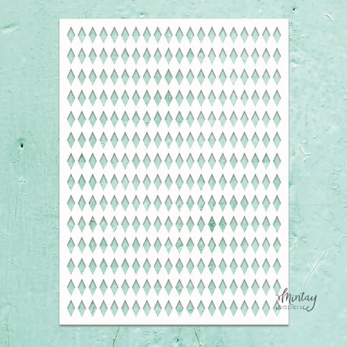 Mintay Papers - Kreativa Collection - 6 x 8 Stencils - Rhombuses