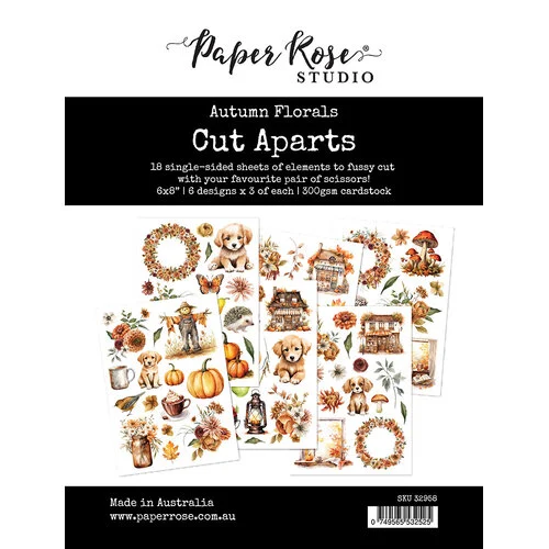 Paper Rose - Autumn Florals Collection - Cut Aparts 1 Paper Rose - Autumn Florals Collection - Cut Aparts