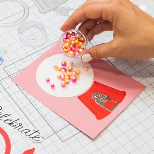 Scrapbook.com - Shaker Domes - Stick-On Clear Dimensional Shapes - Circles - 5 Pack