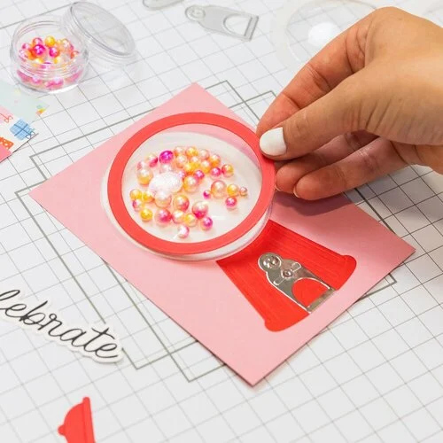 Scrapbook.com - Shaker Domes - Stick-On Clear Dimensional Shapes - Circles - 5 Pack