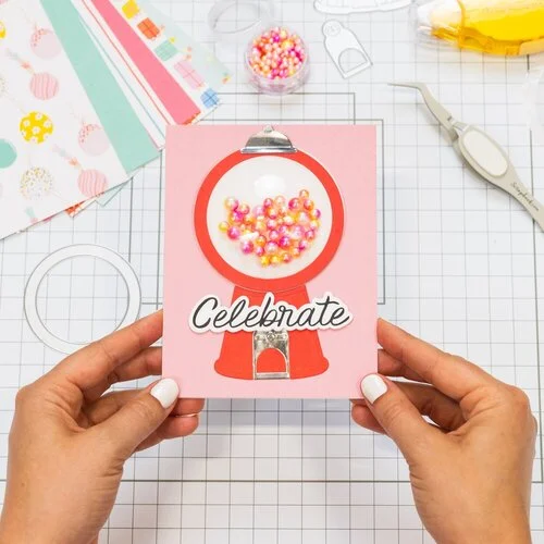 Scrapbook.com - Shaker Domes - Stick-On Clear Dimensional Shapes - Circles - 5 Pack