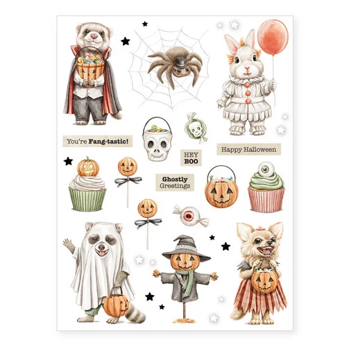 Scrapbook.com - Halloween Bundle - Rub-On Transfers - 6x8 - 4 Sheets 2 Scrapbook.com - Halloween Bundle - Rub-On Transfers - 6x8 - 4 Sheets