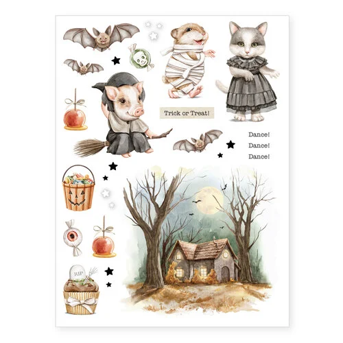 Scrapbook.com - Halloween Bundle - Rub-On Transfers - 6x8 - 4 Sheets 3 Scrapbook.com - Halloween Bundle - Rub-On Transfers - 6x8 - 4 Sheets