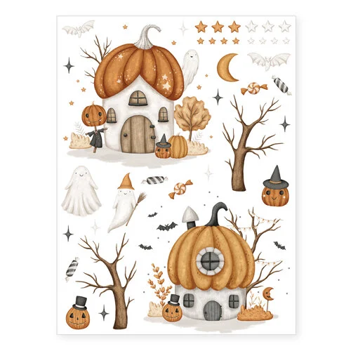 Scrapbook.com - Halloween Bundle - Rub-On Transfers - 6x8 - 4 Sheets 5 Scrapbook.com - Halloween Bundle - Rub-On Transfers - 6x8 - 4 Sheets