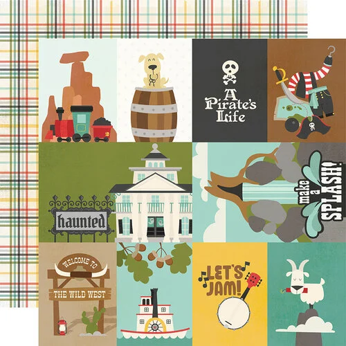 Simple Stories - Say Cheese Frontier At the Park Collection - 12 x 12 Double Sided Paper - Elements 1 1 Simple Stories - Say Cheese Frontier At the Park Collection - 12 x 12 Double Sided Paper - Elements 1