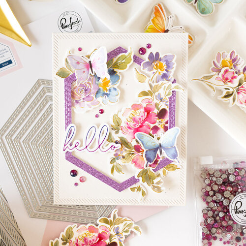Pinkfresh Studio - Essentials Collection - Dies - Nested Hexagons - Double Stitch 2 Pinkfresh Studio - Essentials Collection - Dies - Nested Hexagons - Double Stitch