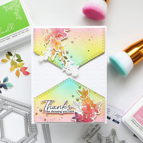 Pinkfresh Studio - Essentials Collection - Dies - Nested Hexagons - Double Stitch 3 Pinkfresh Studio - Essentials Collection - Dies - Nested Hexagons - Double Stitch