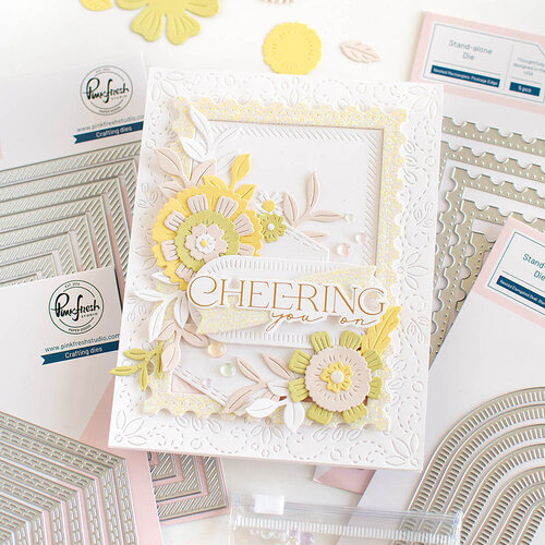 Pinkfresh Studio - Essentials Collection - Dies - Nested Hexagons - Double Stitch 7 Pinkfresh Studio - Essentials Collection - Dies - Nested Hexagons - Double Stitch