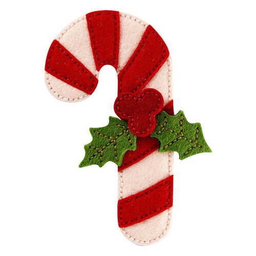 Spellbinders - Felt Stitch & Create Collection - Etched Dies - Candy Cane